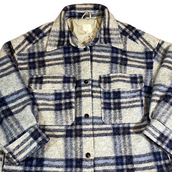 Plus plaid wool pea coat - Picture 4 of 4